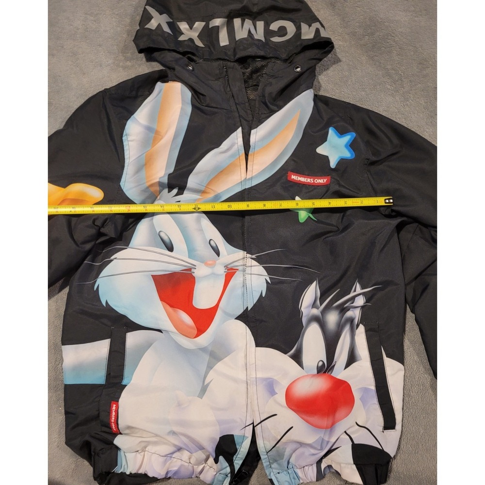 Members Only x Looney Tunes Tweety Pullover Jacket Size S Colorful Windbreaker - Picture 5 of 8